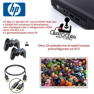 MINI PC i5 CONSOLE RETROGAMING Batocera 41 - Arcade+Emulatori+16000 giochi + 2 Gamepad