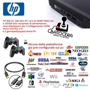 Pc Retrogame Multiconsole Batocera 39 - Arcade-Mame Wii Ps2 Ps3 Saturn Gamecube Amiga etc.